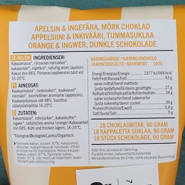 Malm&ouml; ekologinen suklaa 90g